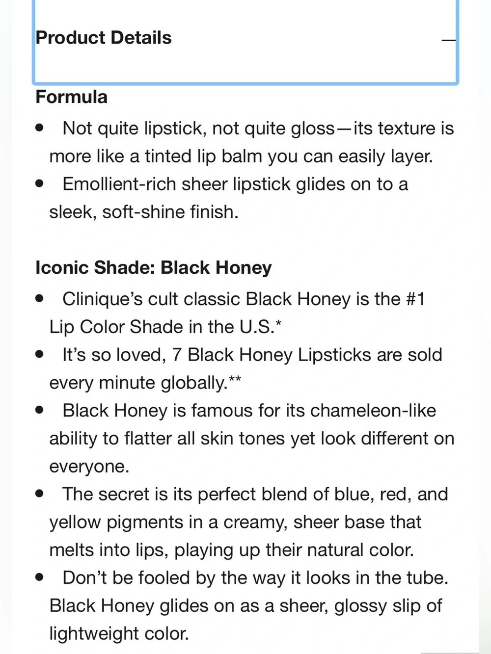 Clinique Almost Lipstick in Black Honey